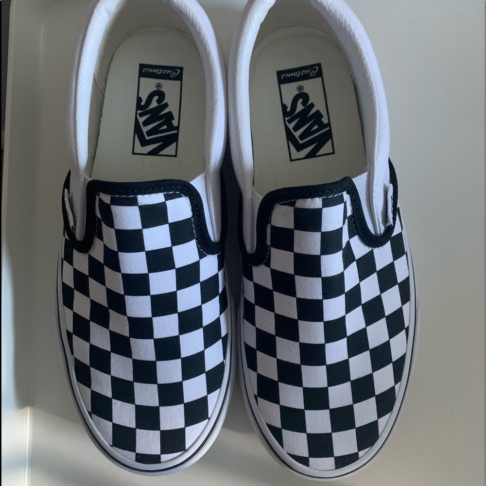 Checkered Van slip on